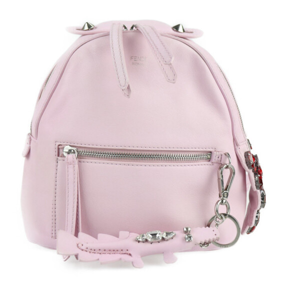FENDI Pink Leather Backpack - Picture 1 of 9